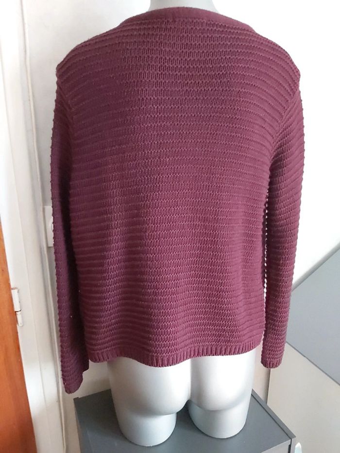 🦋 Veste Aubergine Cache cache L - photo numéro 4