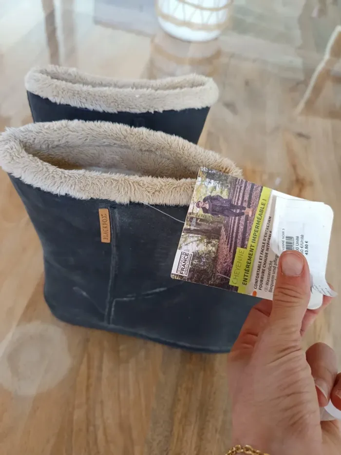 Bottes imperméables Blackfox noires neuves pointure 36/37