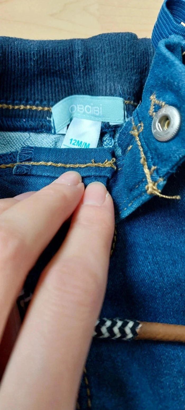 Pantalon jeans garçon 12 mois Obaibi - photo numéro 3
