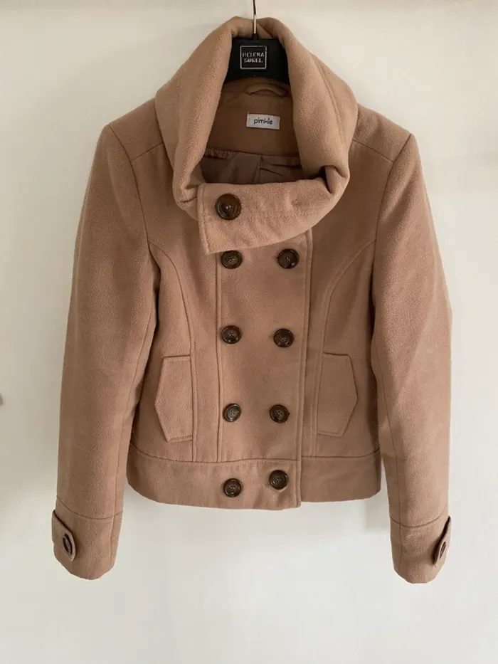 Manteau court pimkie camel - photo numéro 3
