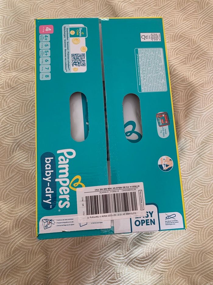 Couches Pampers baby dry T4 - photo numéro 3