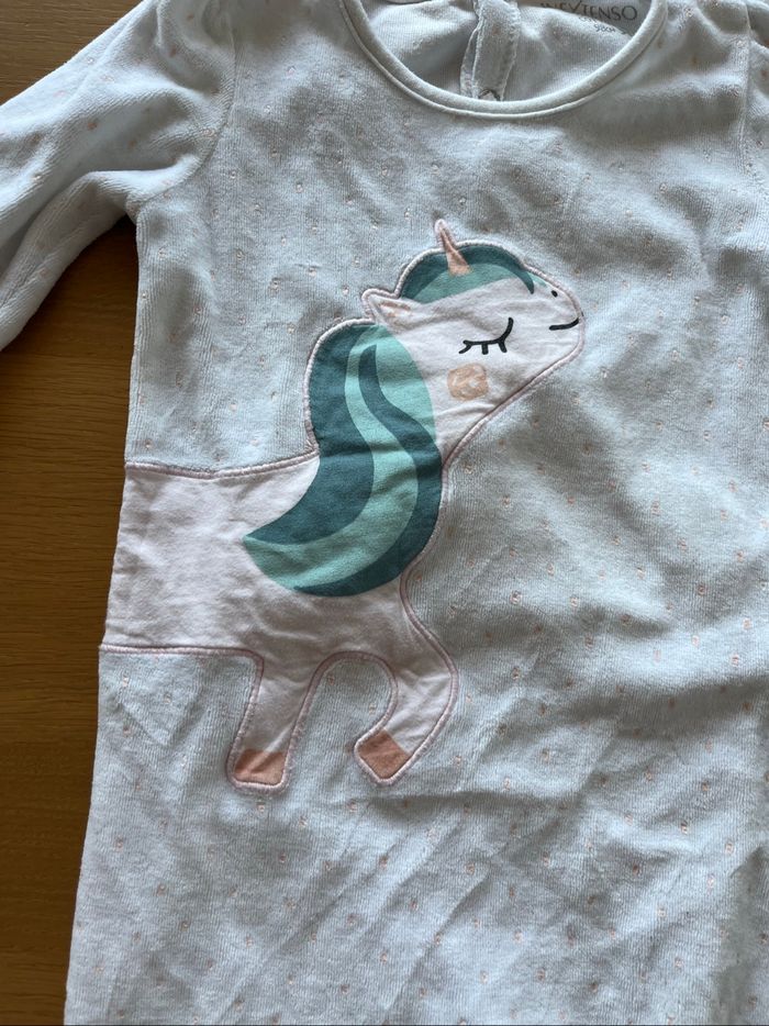 Pyjama In Extenso blanc licorne 36M TBE - photo numéro 3