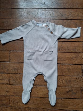 Combinaison bébé beige 6 mois mango