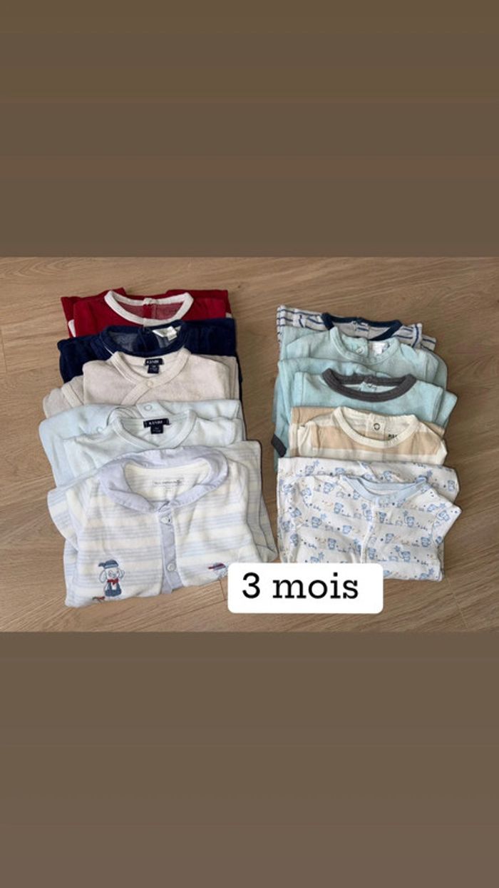 Lot de 10 pyjama bébé
