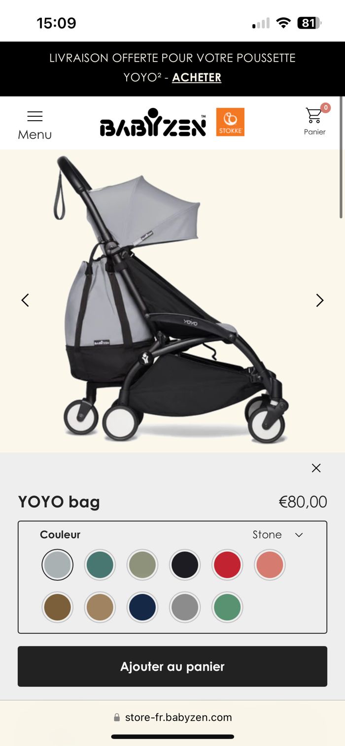 Yoyo bag - Babyzen - photo numéro 6