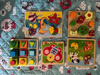 Lot puzzle encastrement