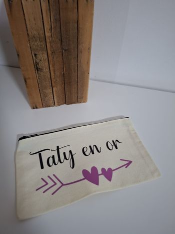 Pochette personnalisée - taty en or