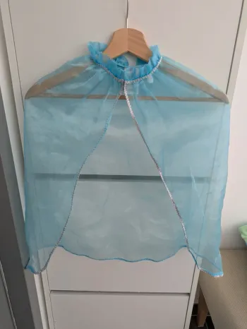 Cape princesse costume déguisement bleu ciel h&M