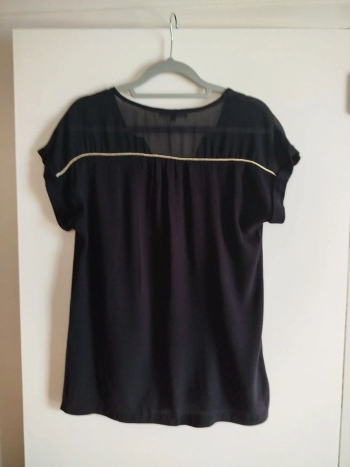 petit haut noir manches courtes Etam taille 38 - photo numéro 10