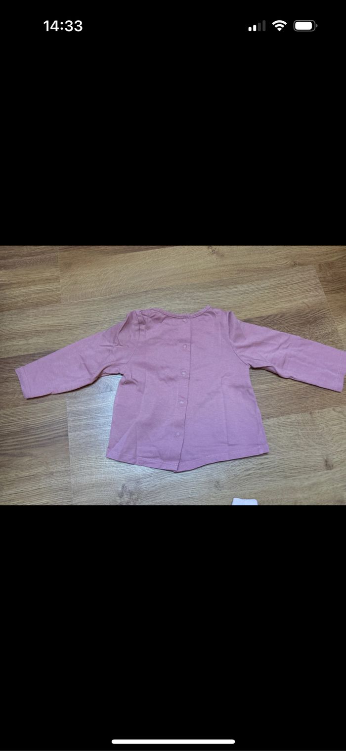 Ensemble maillot manche longue et legging bébé fille vertbaudet 9 mois - photo numéro 4