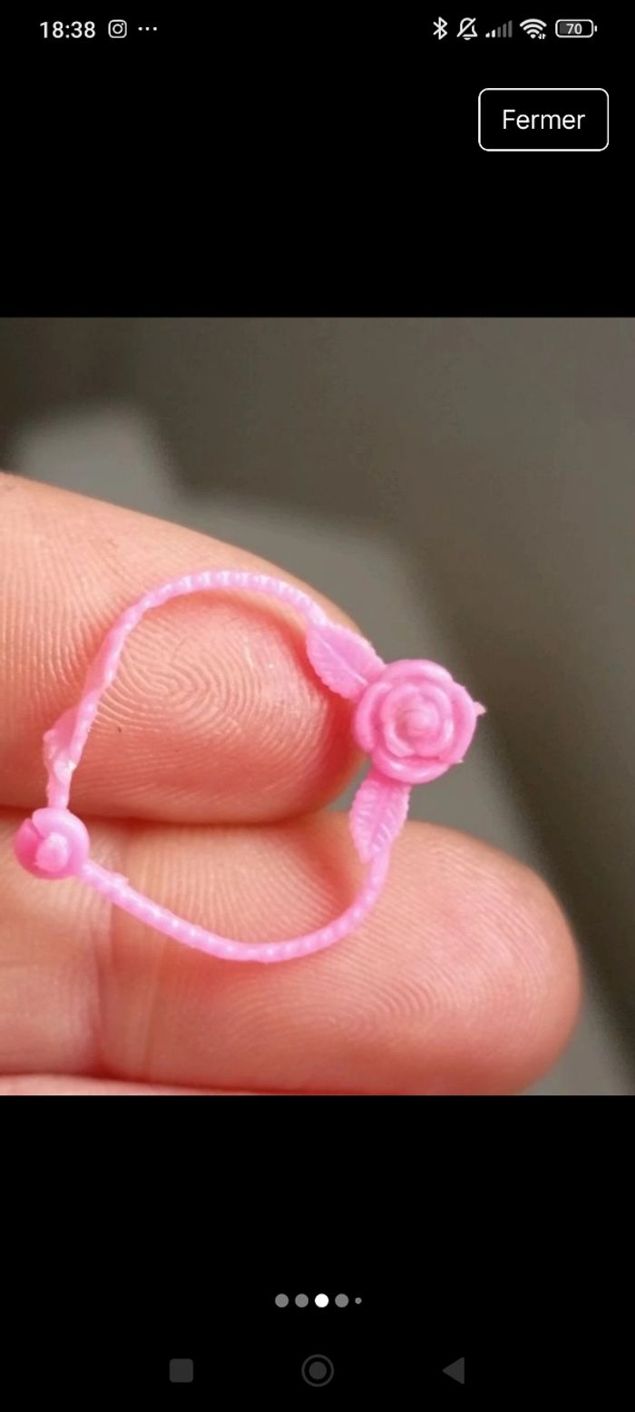 Collier barbie pretty changes pour barbie années 70 - photo numéro 4