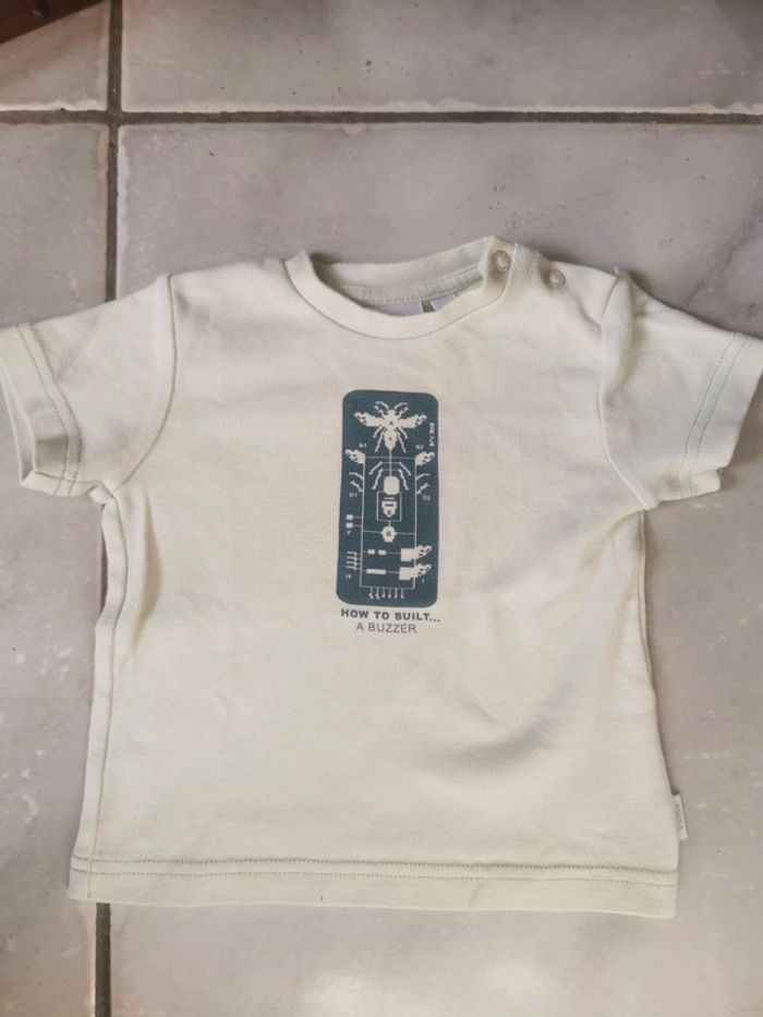Lot de 4 superbes  t-shirts MEXX t. 74 / 9-12M - photo numéro 5