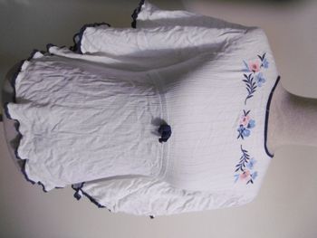 sergent major tunique blanche brodé T 8 10 ans