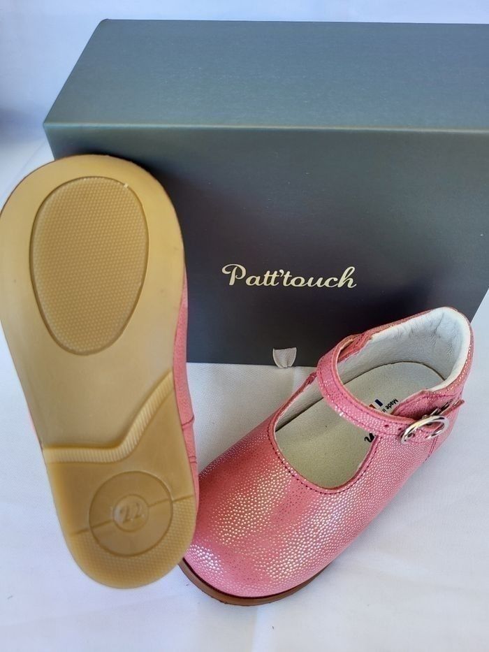 Chaussures charles IX fille en cuir rose Point 22 Made in France 🇨🇵 - photo numéro 4