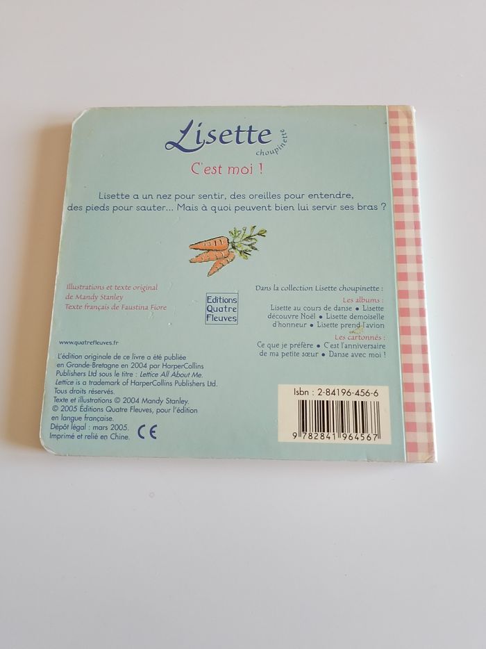 Lisette choupinette c'est moi éditions quatre fleuves - photo numéro 2