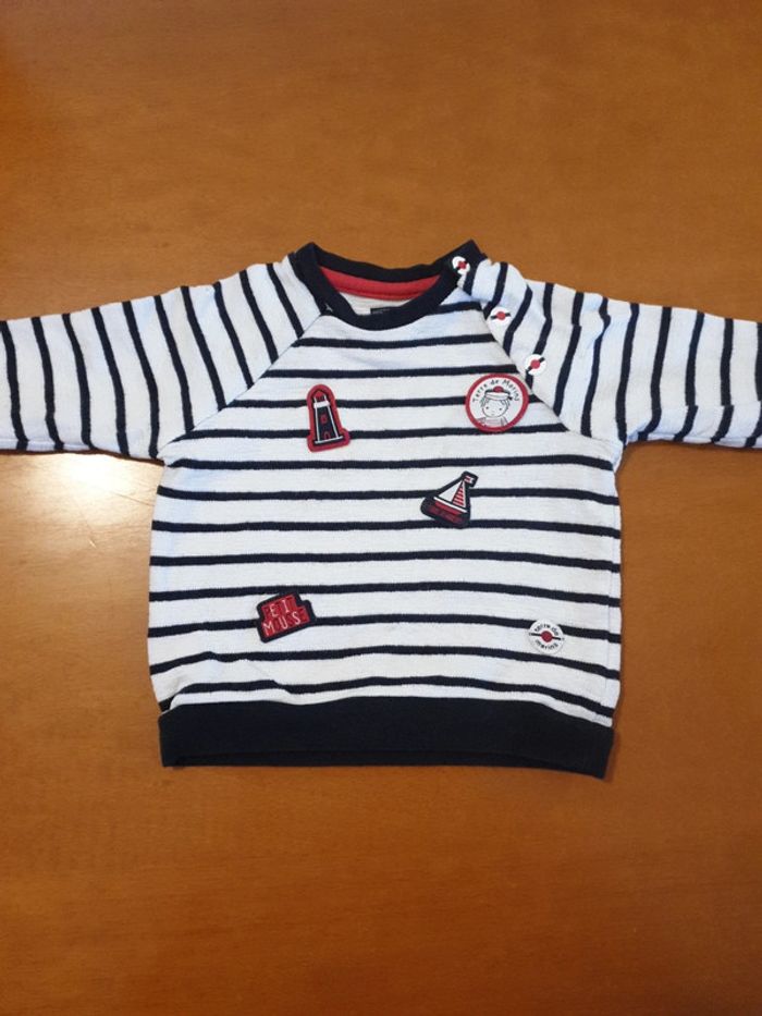 pull marin 6 mois 67 cm - photo numéro 2