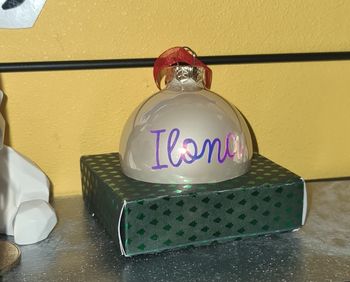 Boule de noël personnalisé