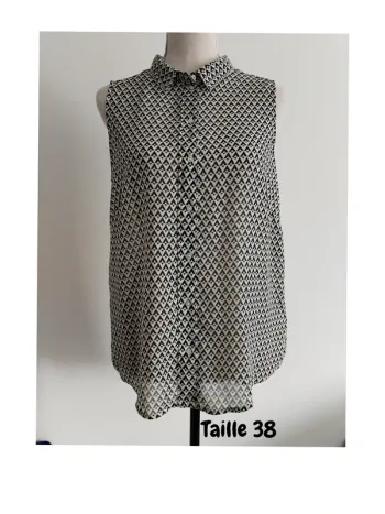 Blouse sans manches motif graphique H&M