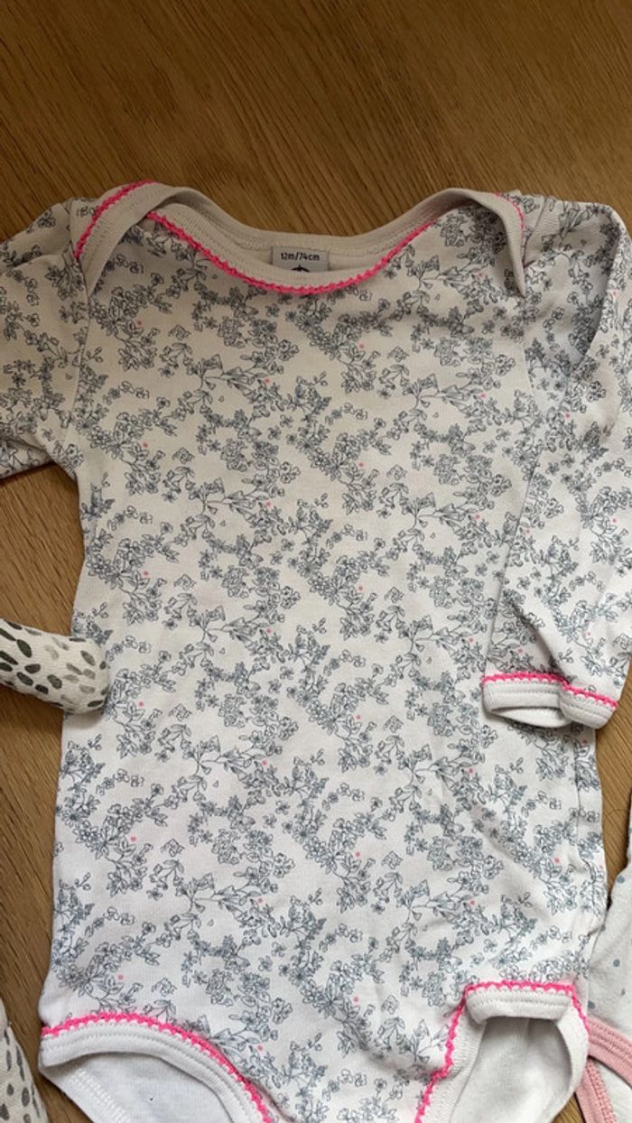 Lot de 2 bodies petit bateau 12 mois - photo numéro 2