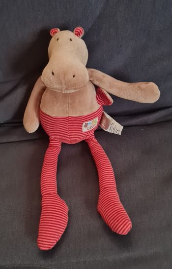 Peluche musicale hippopotame Les loupiots - Moulin Roty