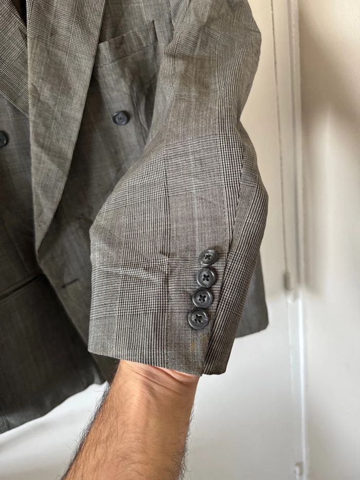 Veste blazer croisée Burberrys’ à carreaux – Taille L – Vintage - photo numéro 11