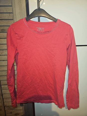 Pull léger manche longue NKY fuschia 10 ans