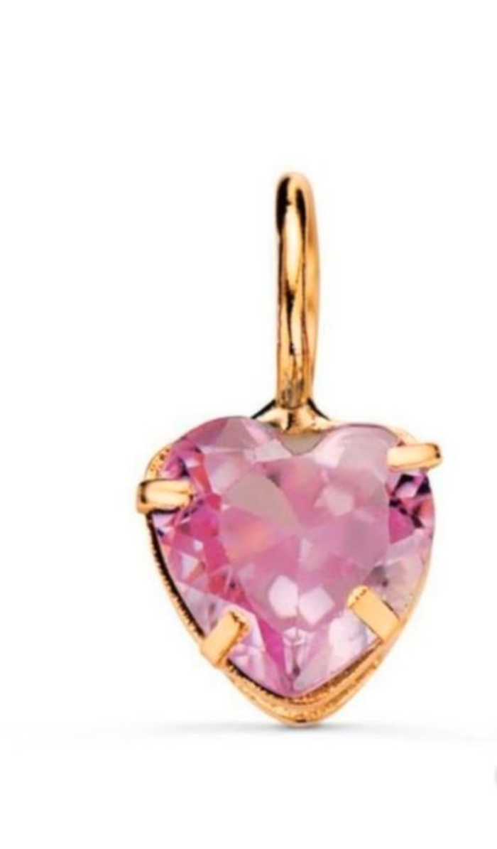 Pendentif Coeur Or 18 carats 5 mm Rose
