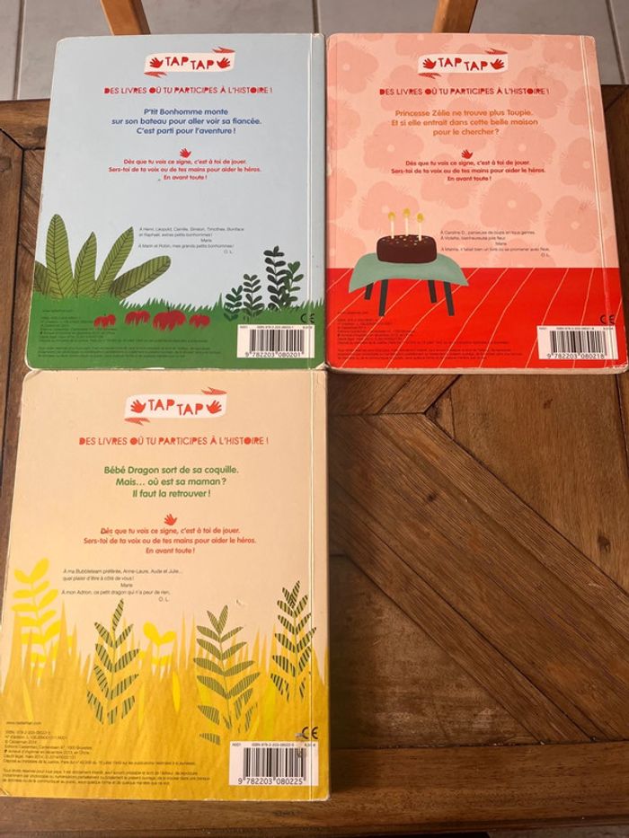 Lot de 3 livres tap tap - histoire qui t’invite à jouer - photo numéro 4