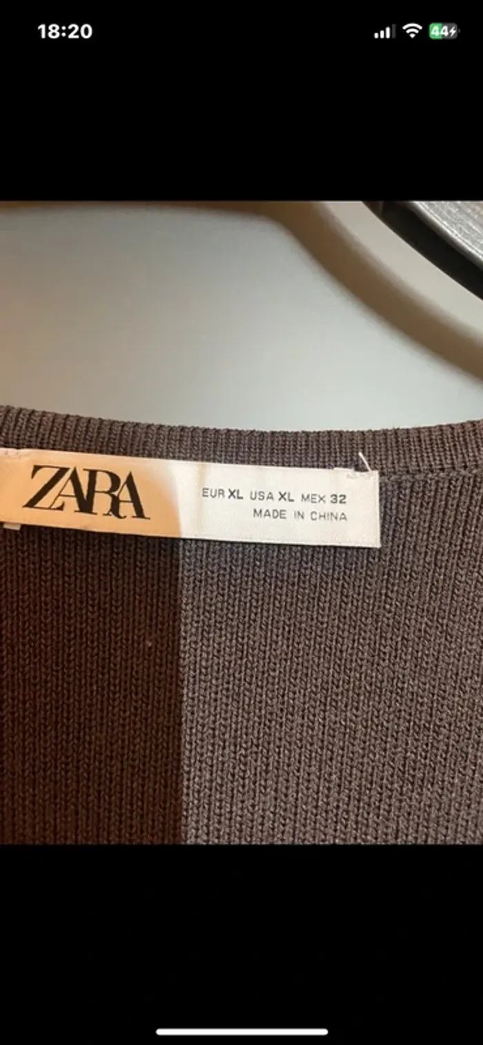 Magnifique, tailleur, jupe et gilet Zara, taille L. XL. - photo numéro 4