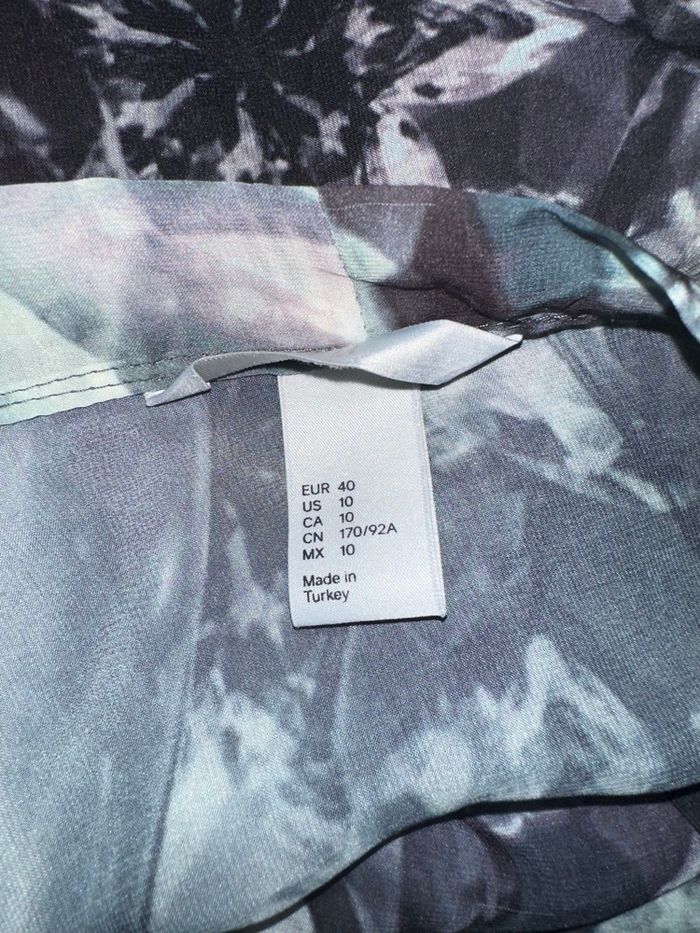 Chemisier drapé bijoux pierres précieuses H&M T40 L - photo numéro 4