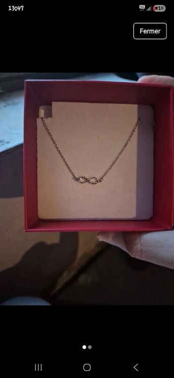 Bracelet infini argent