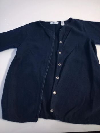Gilet bleu marine fille Okaïdi 8 ans be