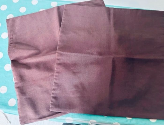 🌼2 housses de coussin marron🌼