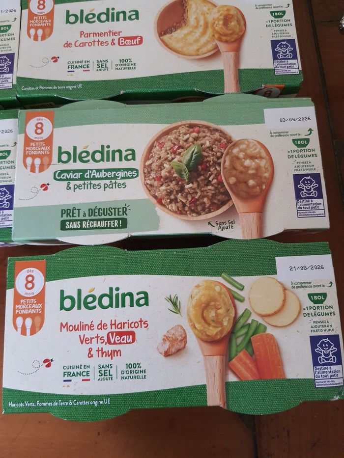 Lot de 7 packs de 2 bols repas Bledina - photo numéro 4