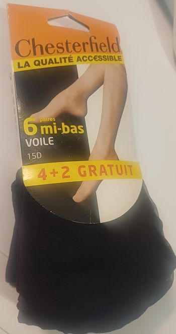 6 paires de mi bas neuves