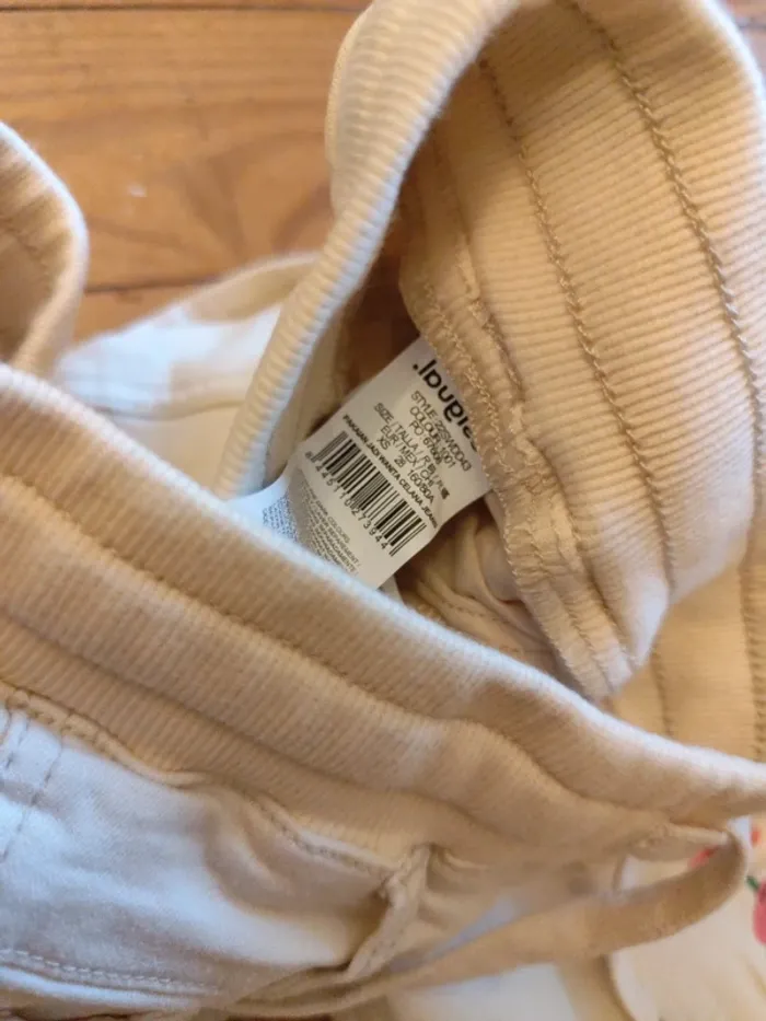 Jean crème Desigual style jogging taille élastique XS - photo numéro 7
