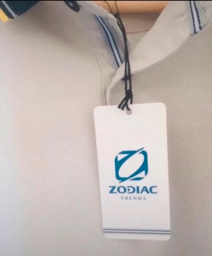 Polo zodiac homme L gris NEUF avec étiquette - photo numéro 6