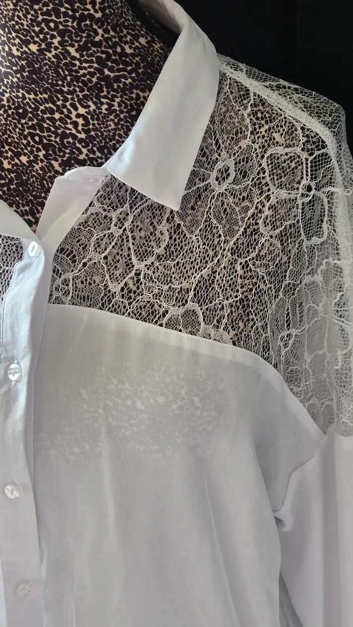 Chemisier Blanc de chez la City en Taille 40/L - photo numéro 3