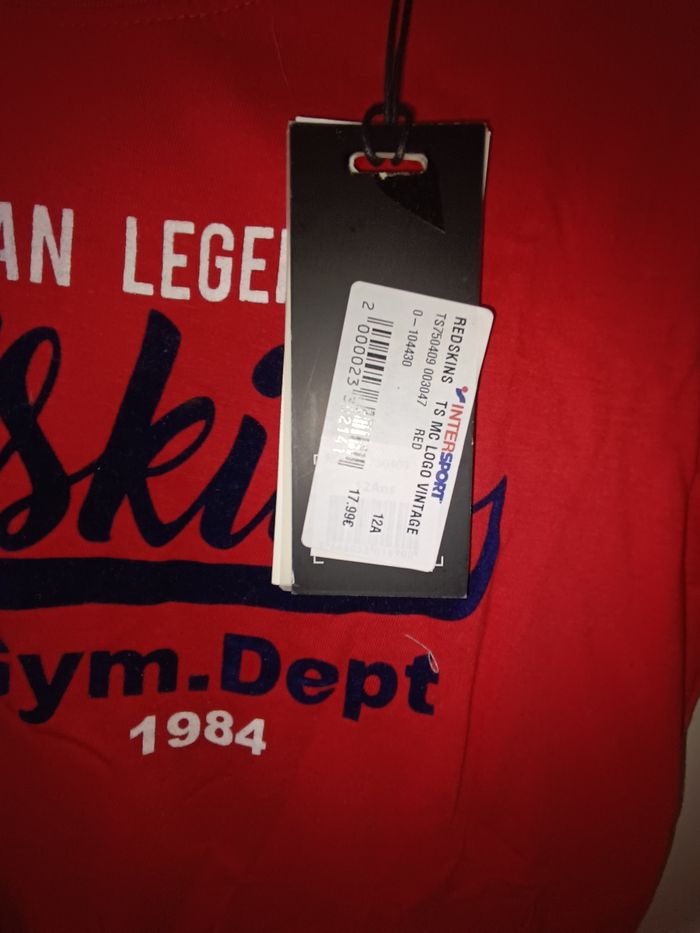 Maillot t-shirt redskins - photo numéro 2