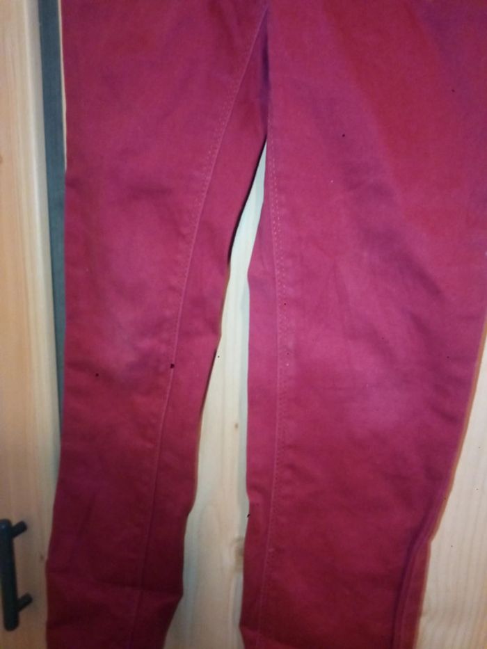 Jean slim bordeaux kiabi - photo numéro 4