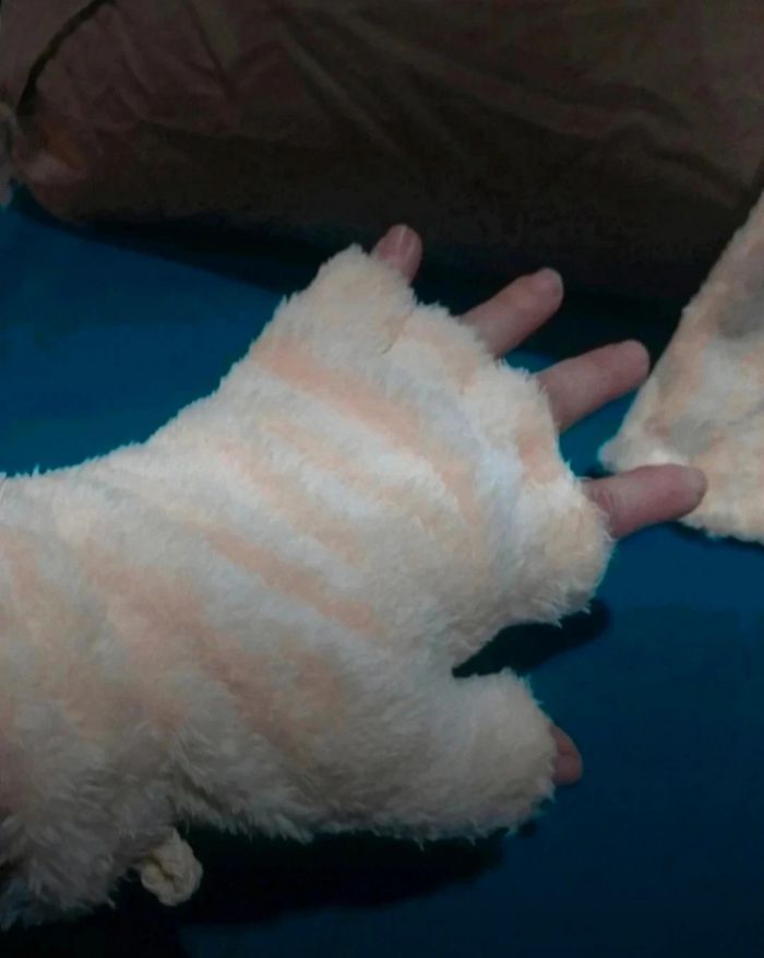 Gants mitaines pattes de chat chien ours - photo numéro 4