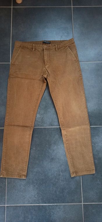 Pantalon Toile camel 44