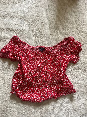 Crop top fleurit