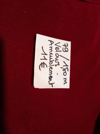 coupon velours ameublement