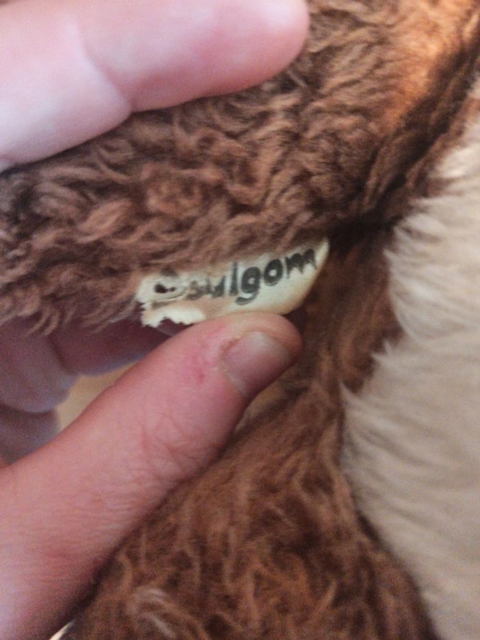 peluche ours boulgom vintage - photo numéro 4