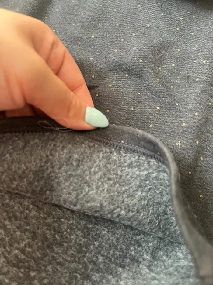 Sous pull polaire gris à pois doré 3 ans okaidi - photo numéro 4