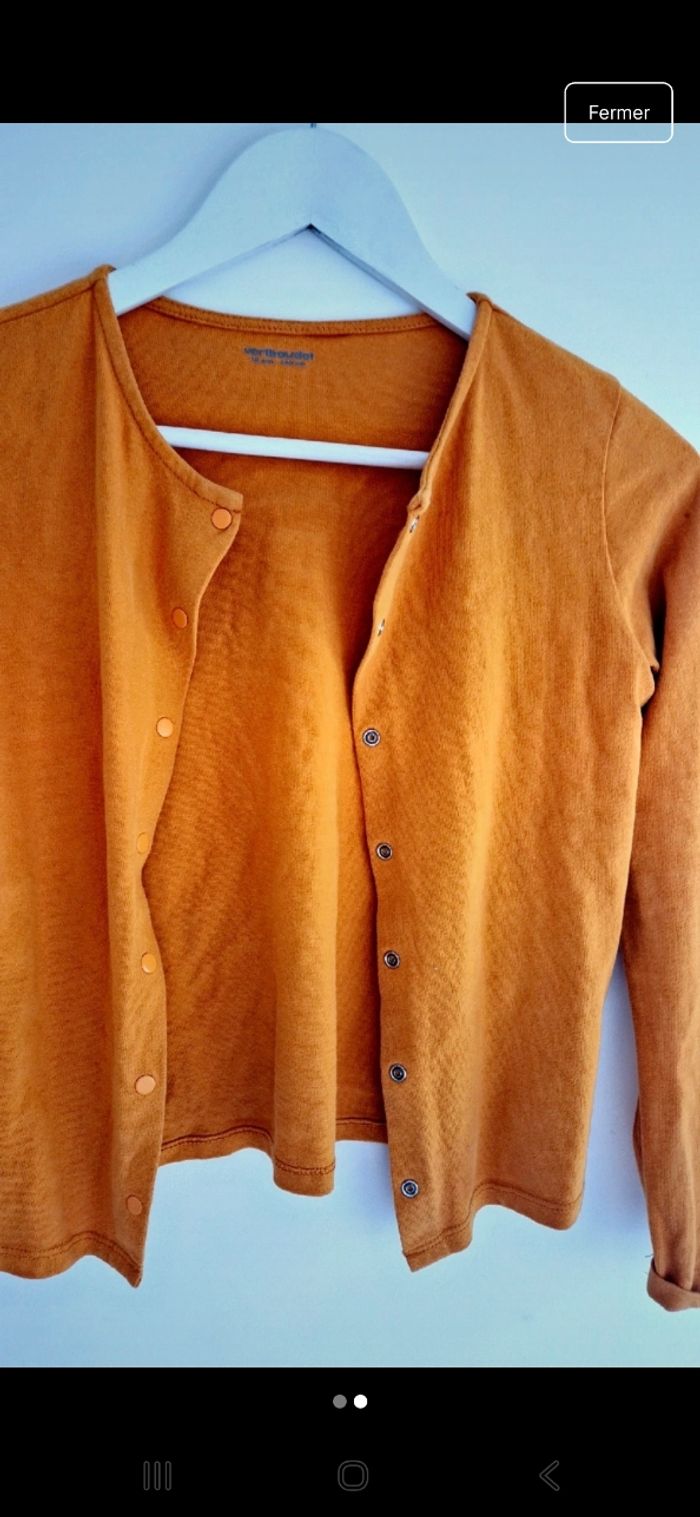 Gillet fille basique 10 ans - photo numéro 3