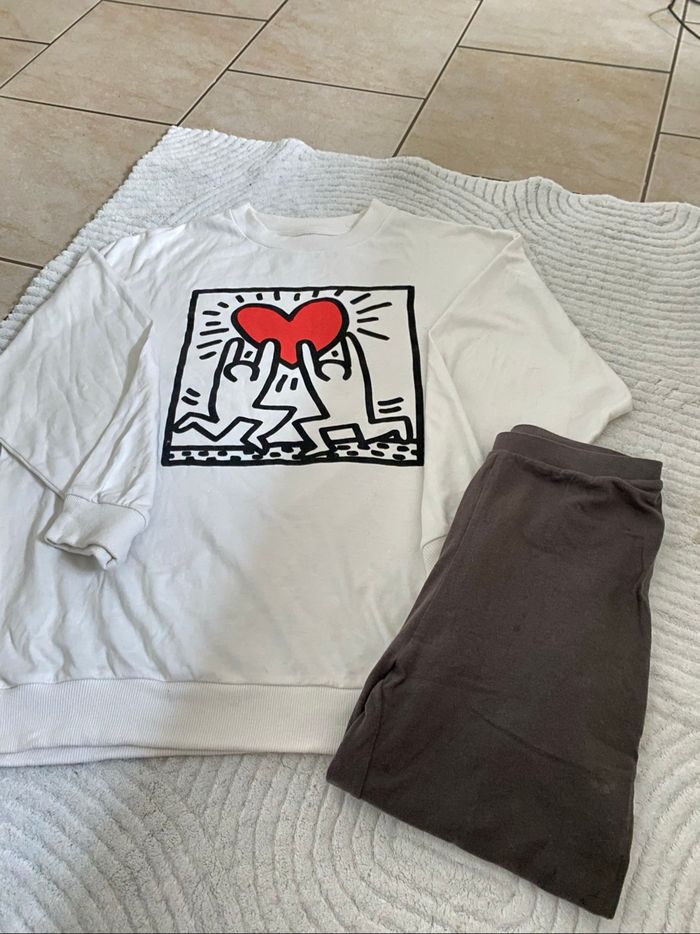 ensemble pyjama keith haring by kiabi taille s - photo numéro 2