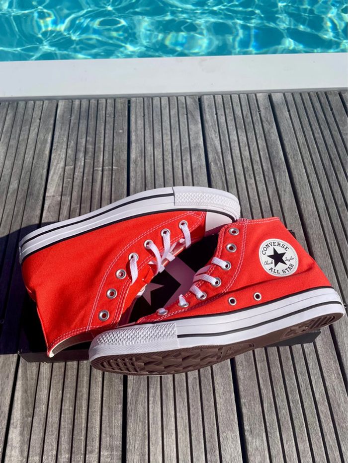 Converse Chuck Taylor glow summer orange vermillon - photo numéro 4