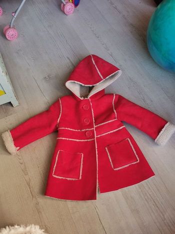 18 mois manteau rouge la redoute